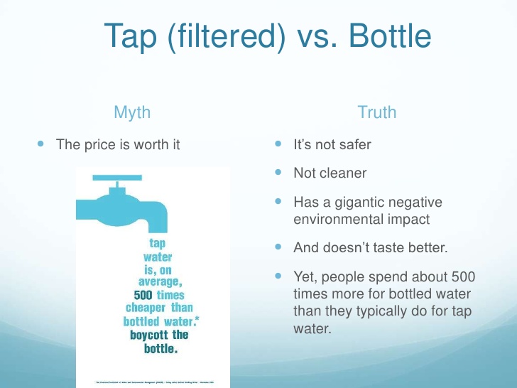 Choose Filters Over Bottled Water 